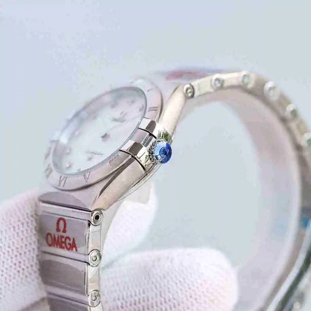 General Watches Omega Watch Women's Watch Paired with Original Fully Automatic Mechanical Movement Top Grade 316 Precision Steel Case with Mineral Super Strong Mirror Diameter 28mm kk08800 view 4