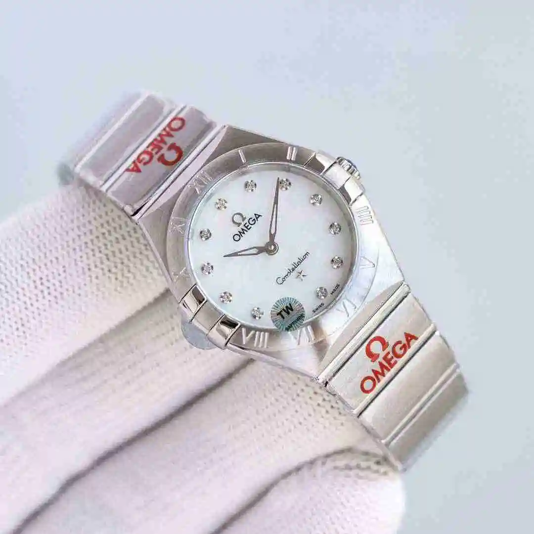 General Watches Omega Watch Women's Watch Paired with Original Fully Automatic Mechanical Movement Top Grade 316 Precision Steel Case with Mineral Super Strong Mirror Diameter 28mm kk08800 view 5