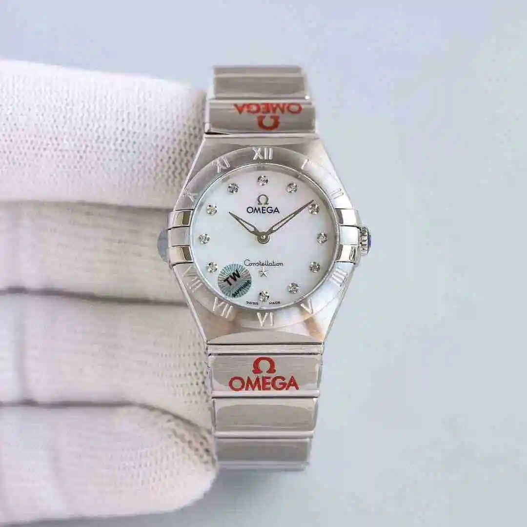 General Watches Omega Watch Women's Watch Paired with Original Fully Automatic Mechanical Movement Top Grade 316 Precision Steel Case with Mineral Super Strong Mirror Diameter 28mm kk08800 view 6