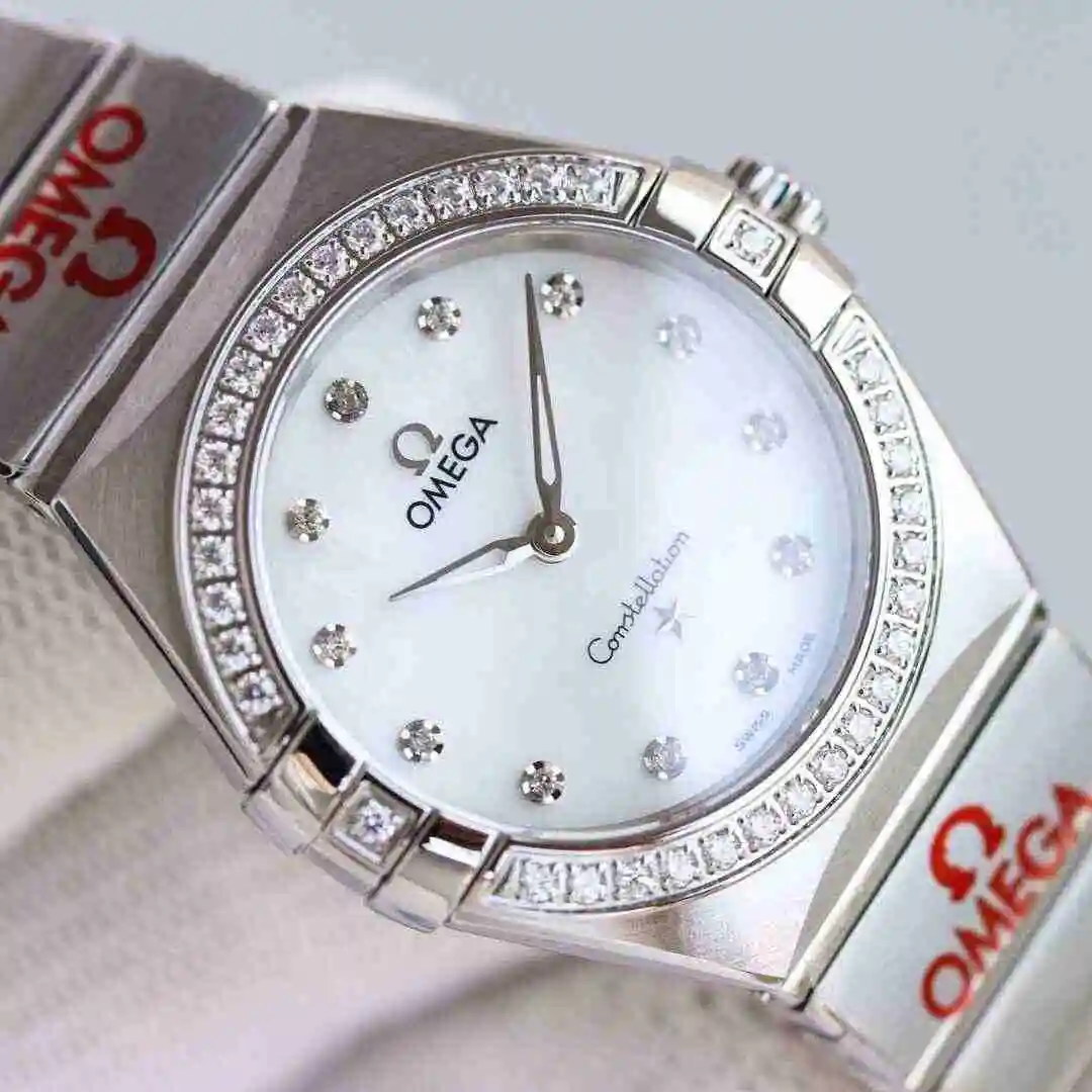General Watches Omega Watch Women's Watch Paired with Original Fully Automatic Mechanical Movement Top Grade 316 Precision Steel Case with Mineral Super Strong Mirror Diameter 28mm kk08800 view 8