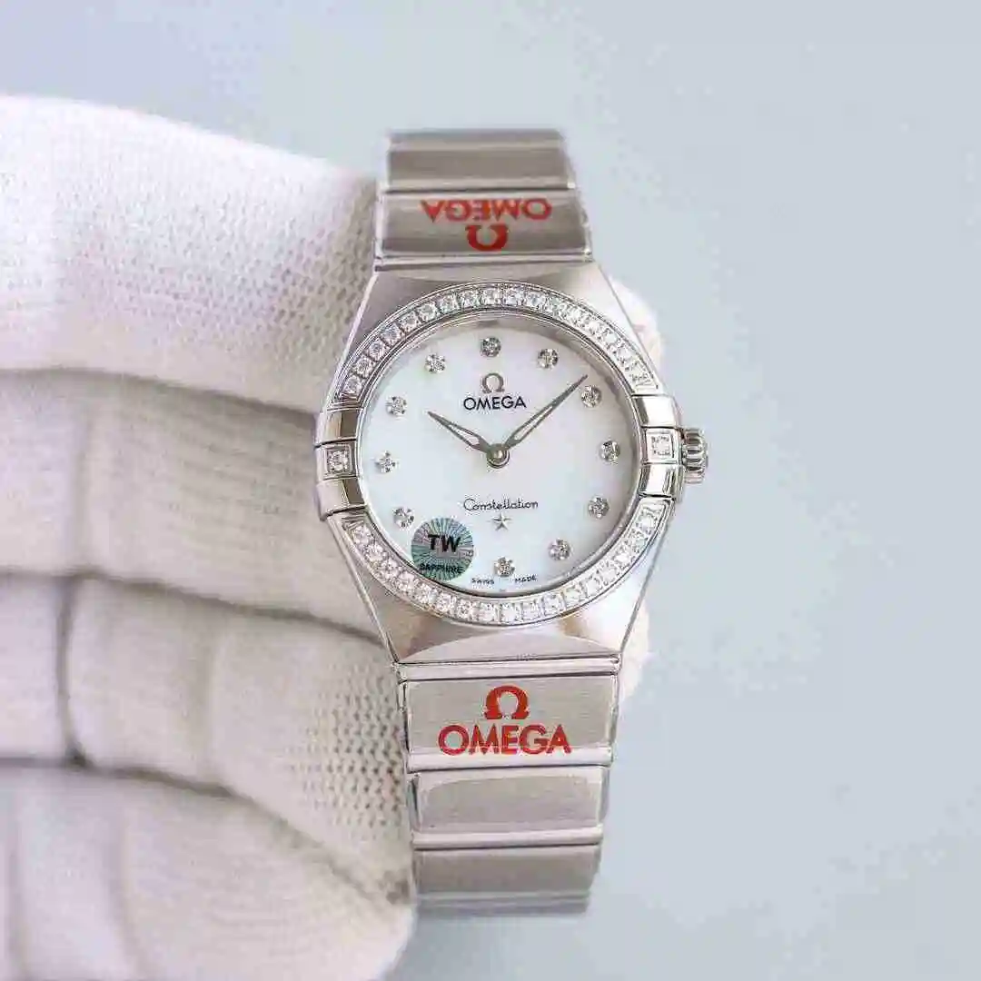 General Watches Omega Watch Women's Watch Paired with Original Fully Automatic Mechanical Movement Top Grade 316 Precision Steel Case with Mineral Super Strong Mirror Diameter 28mm kk08800 view 9