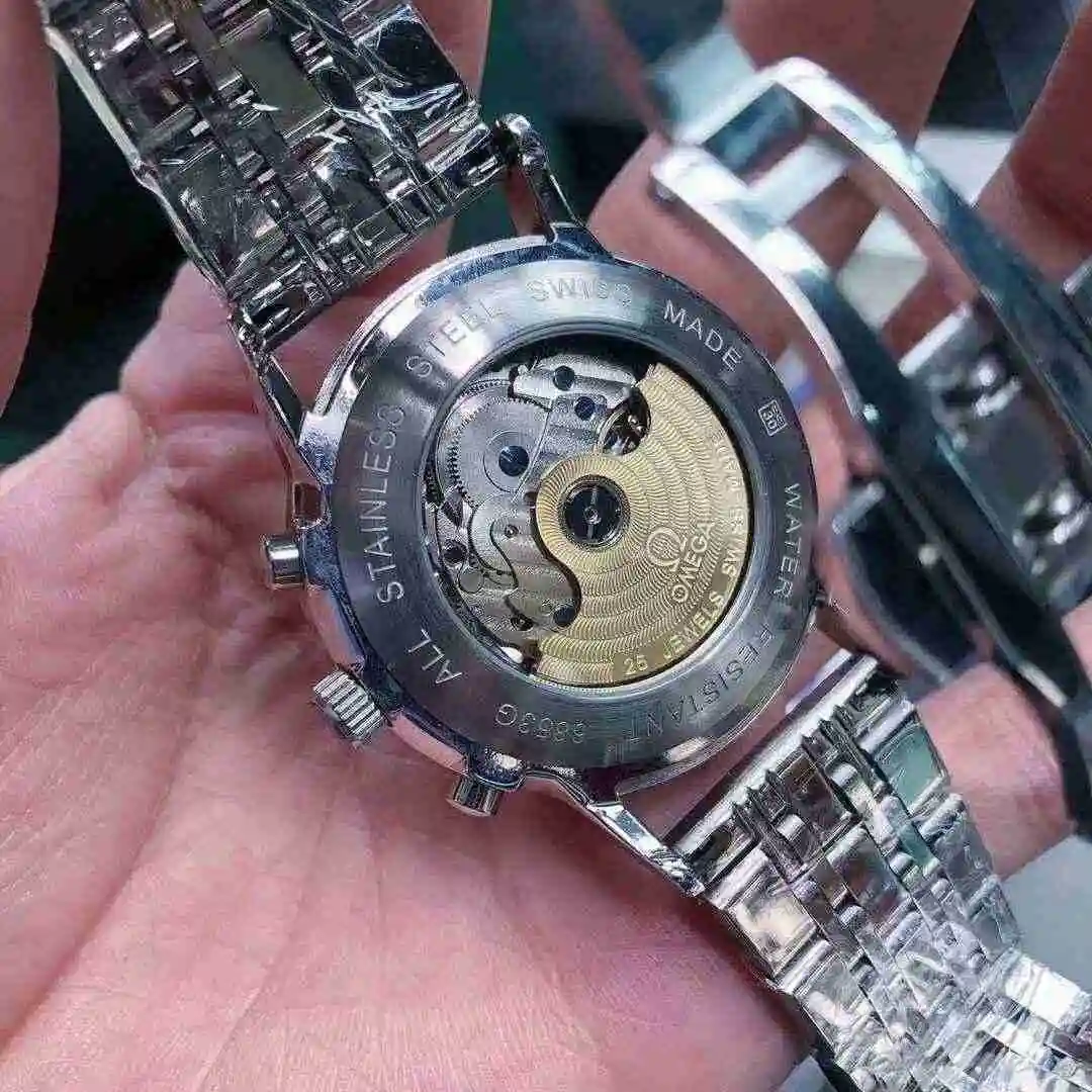 General Watches Omega Watch Men's Watch Paired with Original Fully Automatic Mechanical Movement Top Grade 316 Precision Steel Case with Mineral Super Strong Mirror Diameter 43mm KK04850 view 3