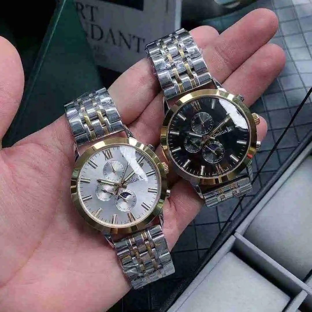 General Watches Omega Watch Men's Watch Paired with Original Fully Automatic Mechanical Movement Top Grade 316 Precision Steel Case with Mineral Super Strong Mirror Diameter 43mm KK04850 view 5