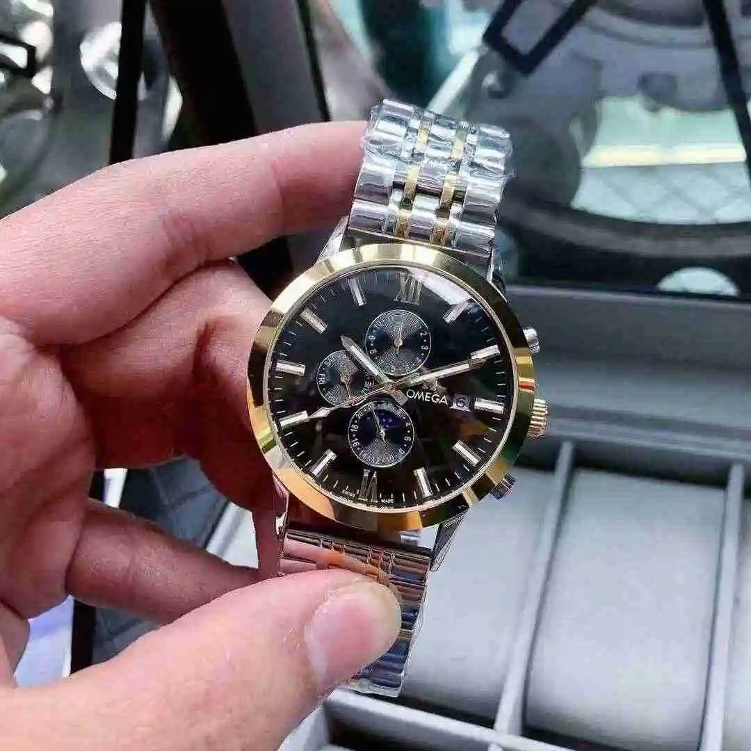 General Watches Omega Watch Men's Watch Paired with Original Fully Automatic Mechanical Movement Top Grade 316 Precision Steel Case with Mineral Super Strong Mirror Diameter 43mm KK04850 view 6