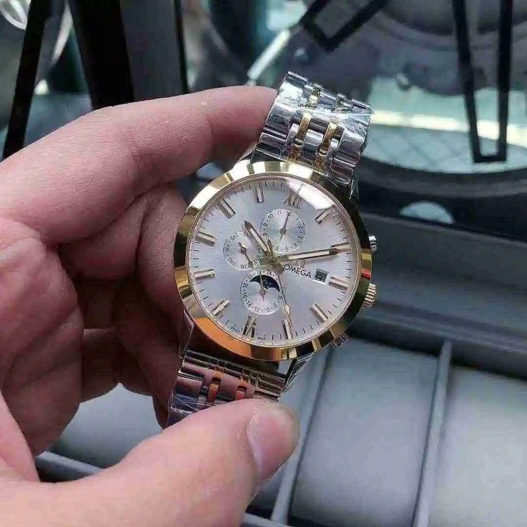 General Watches Omega Watch Men's Watch Paired with Original Fully Automatic Mechanical Movement Top Grade 316 Precision Steel Case with Mineral Super Strong Mirror Diameter 43mm KK04850 view 7