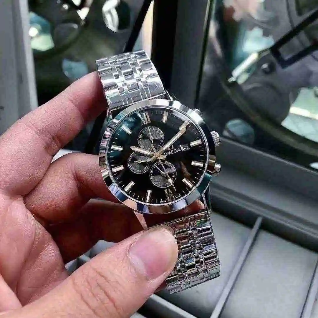 General Watches Omega Watch Men's Watch Paired with Original Fully Automatic Mechanical Movement Top Grade 316 Precision Steel Case with Mineral Super Strong Mirror Diameter 43mm KK04850 view 8