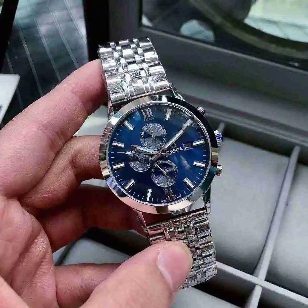 General Watches Omega Watch Men's Watch Paired with Original Fully Automatic Mechanical Movement Top Grade 316 Precision Steel Case with Mineral Super Strong Mirror Diameter 43mm KK04850 view 9