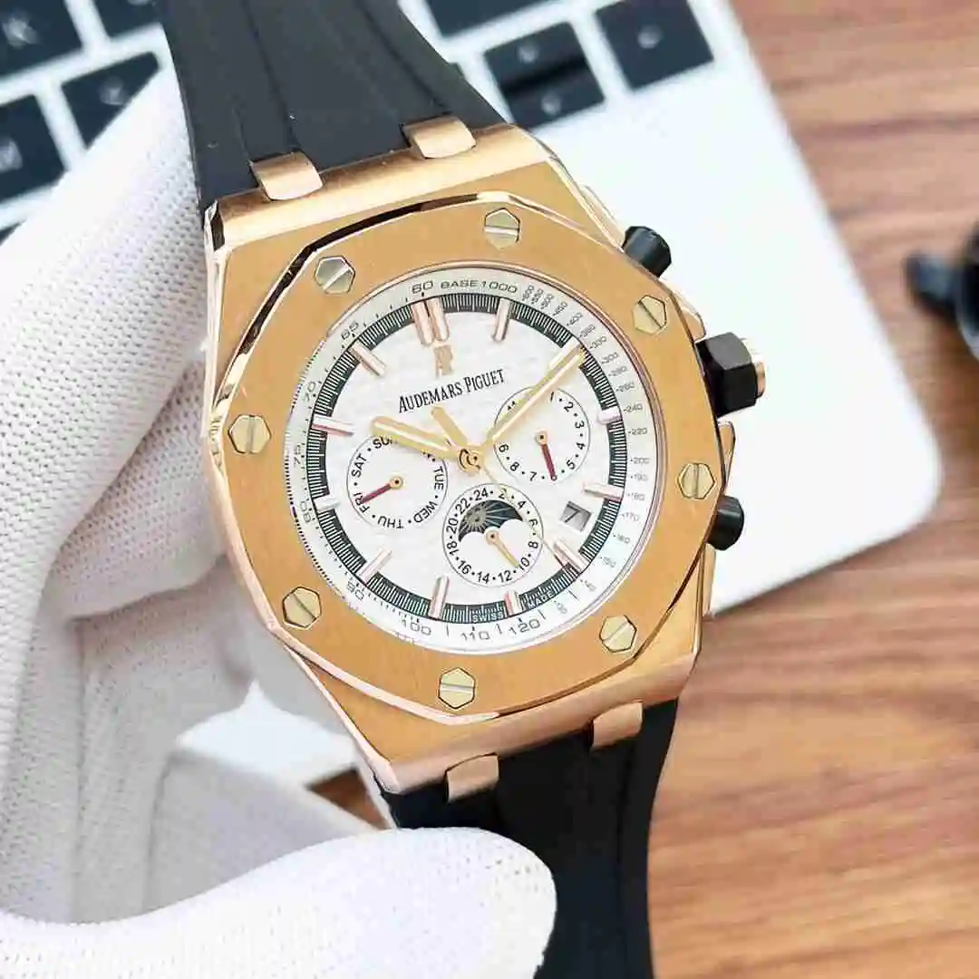 General Watches Audemars Piguet Aibi Watch Men's Watch Paired with Original Fully Automatic Mechanical Movement, Top Grade 316 Precision Steel Case with Mineral Super Strong Mirror Diameter 42mm KK06250 view 6