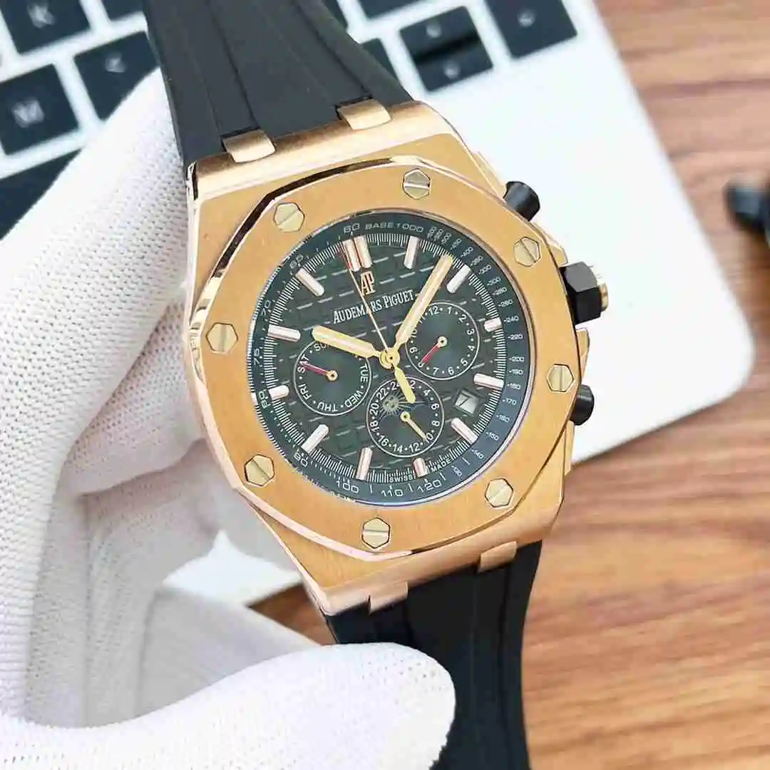 General Watches Audemars Piguet Aibi Watch Men's Watch Paired with Original Fully Automatic Mechanical Movement, Top Grade 316 Precision Steel Case with Mineral Super Strong Mirror Diameter 42mm KK06250 view 7