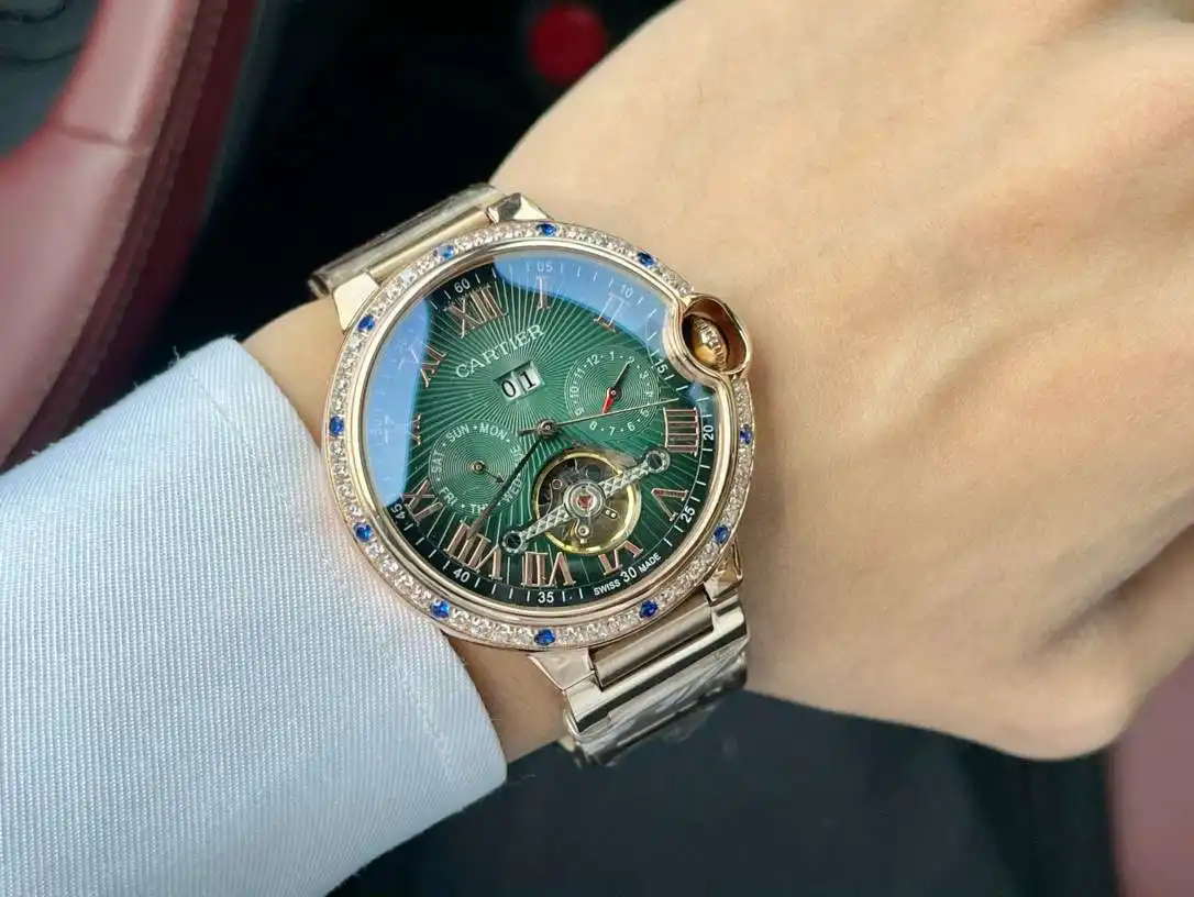 General Watches Watch, men's watch with original fully automatic mechanical movement, top-grade 316 stainless steel case and strap, mineral super mirror, diameter 44cm KK05850 view 4