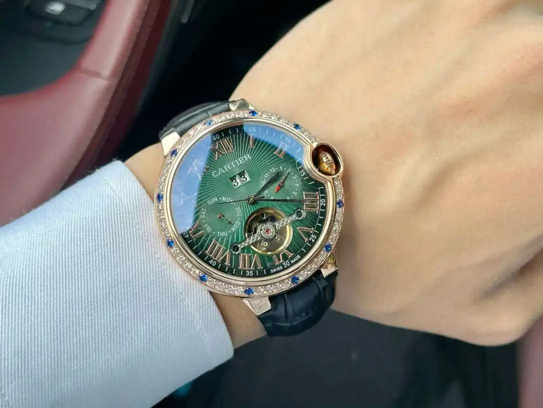 General Watches Watch, men's watch with original fully automatic mechanical movement, top-grade 316 stainless steel case and strap, mineral super mirror, diameter 44cm KK05850 view 8