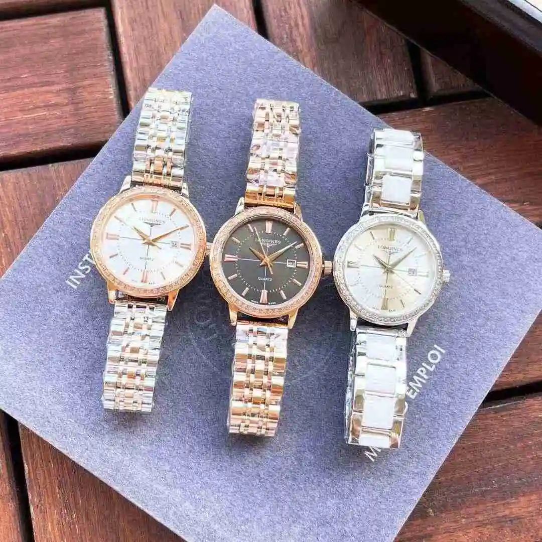 General Watches Longines Watch Women's Watch Paired with Original Fully Automatic Mechanical Movement Top grade 316 Precision Steel Case with Mineral Super Strong Mirror Diameter 34mm KK view 3