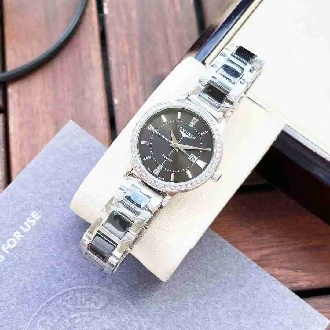 General Watches Longines Watch Women's Watch Paired with Original Fully Automatic Mechanical Movement Top grade 316 Precision Steel Case with Mineral Super Strong Mirror Diameter 34mm KK view 4