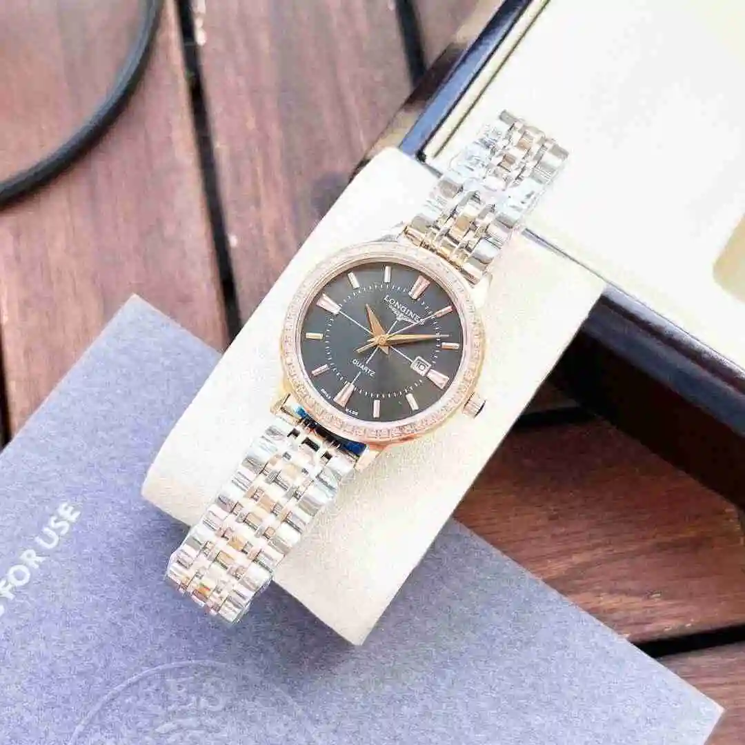 General Watches Longines Watch Women's Watch Paired with Original Fully Automatic Mechanical Movement Top grade 316 Precision Steel Case with Mineral Super Strong Mirror Diameter 34mm KK view 5