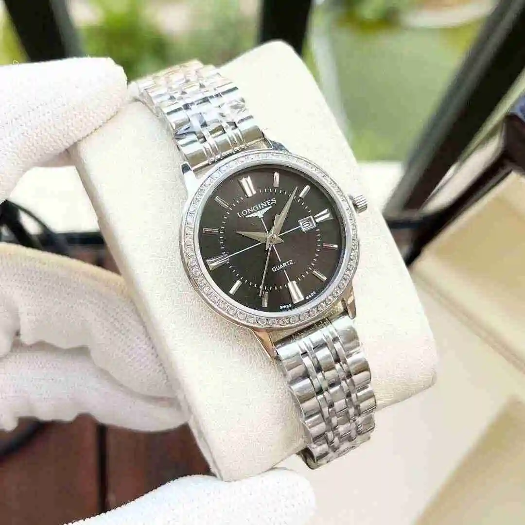 General Watches Longines Watch Women's Watch Paired with Original Fully Automatic Mechanical Movement Top grade 316 Precision Steel Case with Mineral Super Strong Mirror Diameter 34mm KK view 7
