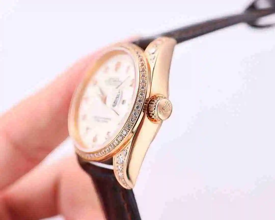 General Watches Rolex Watch Women's Watch Paired with Original Fully Automatic Mechanical Movement Top grade 316 Precision Steel Case with Mineral Super Strong Mirror Diameter 32mm kk08500 view 5