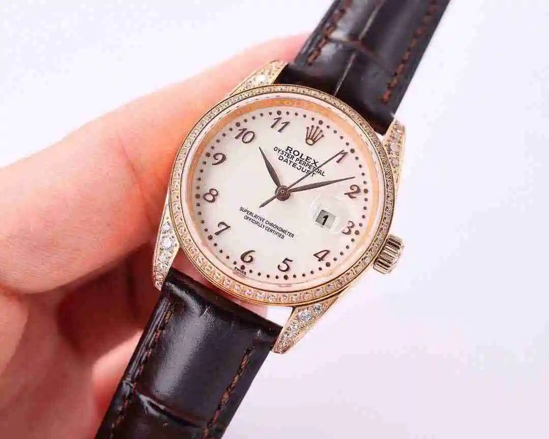 General Watches Rolex Watch Women's Watch Paired with Original Fully Automatic Mechanical Movement Top grade 316 Precision Steel Case with Mineral Super Strong Mirror Diameter 32mm kk08500 view 8