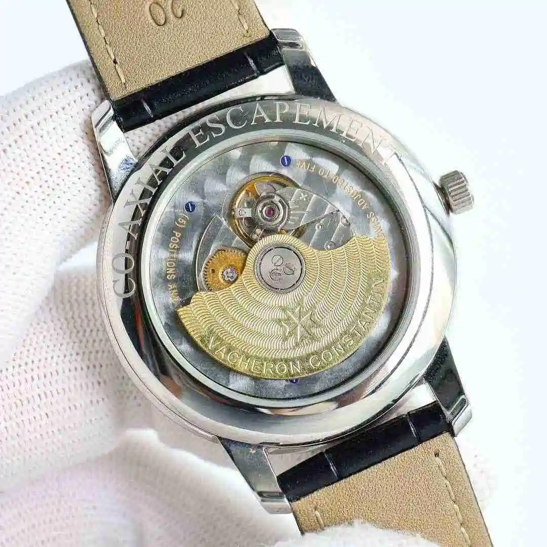 General Watches Vacheron Constantin Jiangshi Danton Watch Men's Watch Paired with Original Fully Automatic Mechanical Movement, Top Grade 316 Precision Steel Case with Mineral Super Strong Mirror Diameter 41mm kk010500 view 4