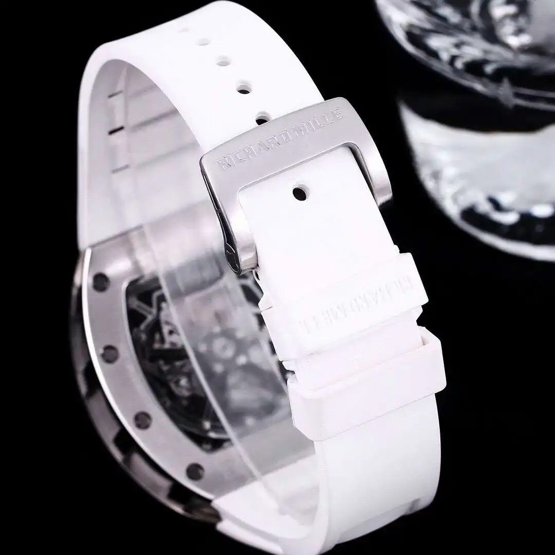 General Watches Richard Mille Richard @ Mill watch men's watch with original fully automatic mechanical movement top 316 stainless steel case strap mineral super mirror KK09800 3 view 2