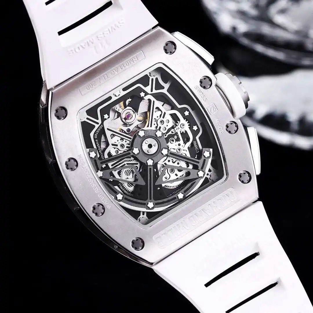 General Watches Richard Mille Richard @ Mill watch men's watch with original fully automatic mechanical movement top 316 stainless steel case strap mineral super mirror KK09800 3 view 3