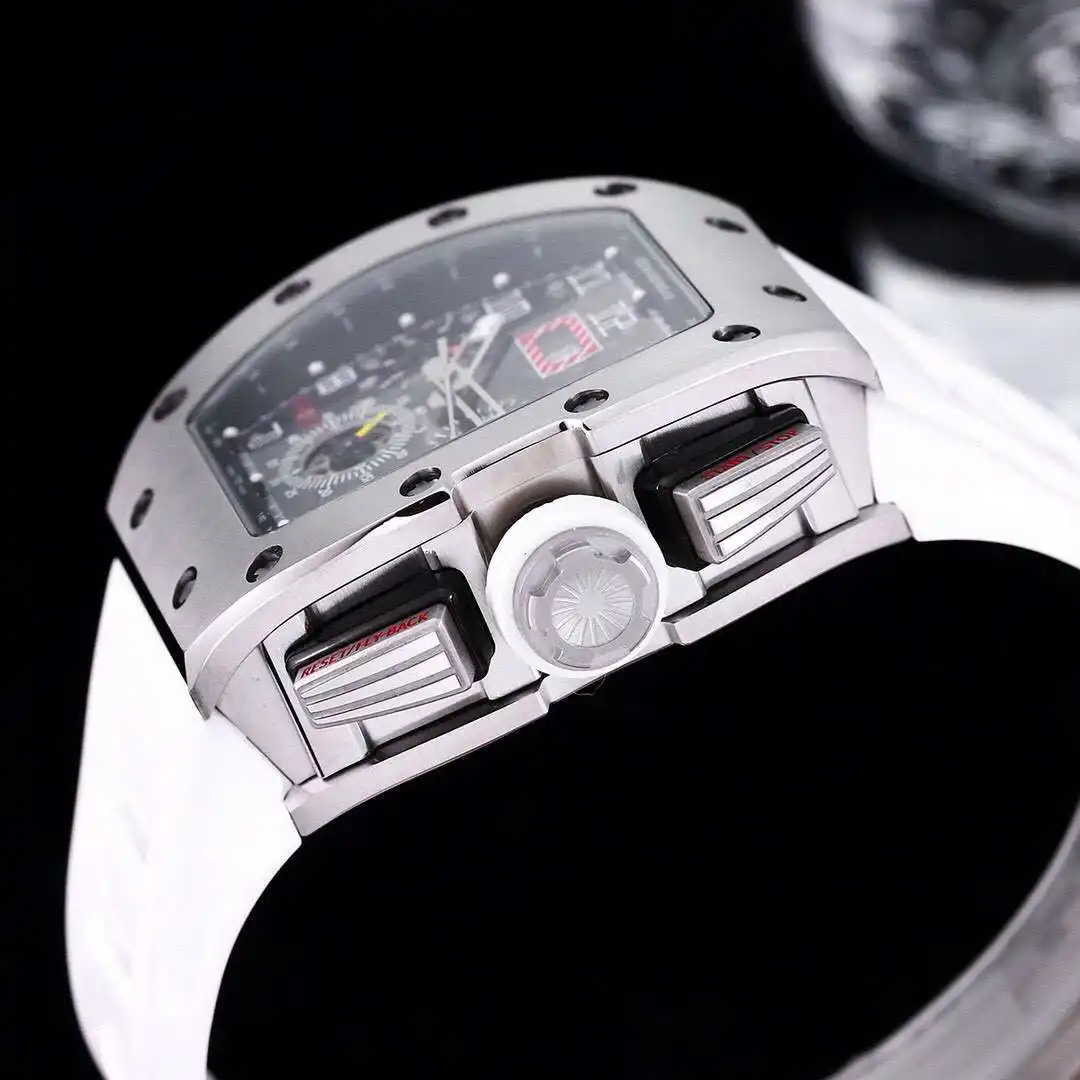 General Watches Richard Mille Richard @ Mill watch men's watch with original fully automatic mechanical movement top 316 stainless steel case strap mineral super mirror KK09800 3 view 5