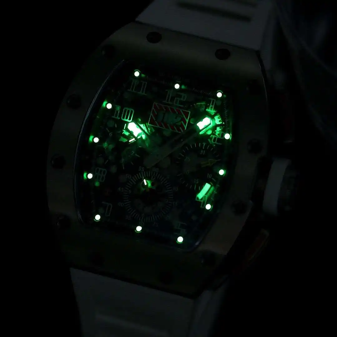General Watches Richard Mille Richard @ Mill watch men's watch with original fully automatic mechanical movement top 316 stainless steel case strap mineral super mirror KK09800 3 view 6