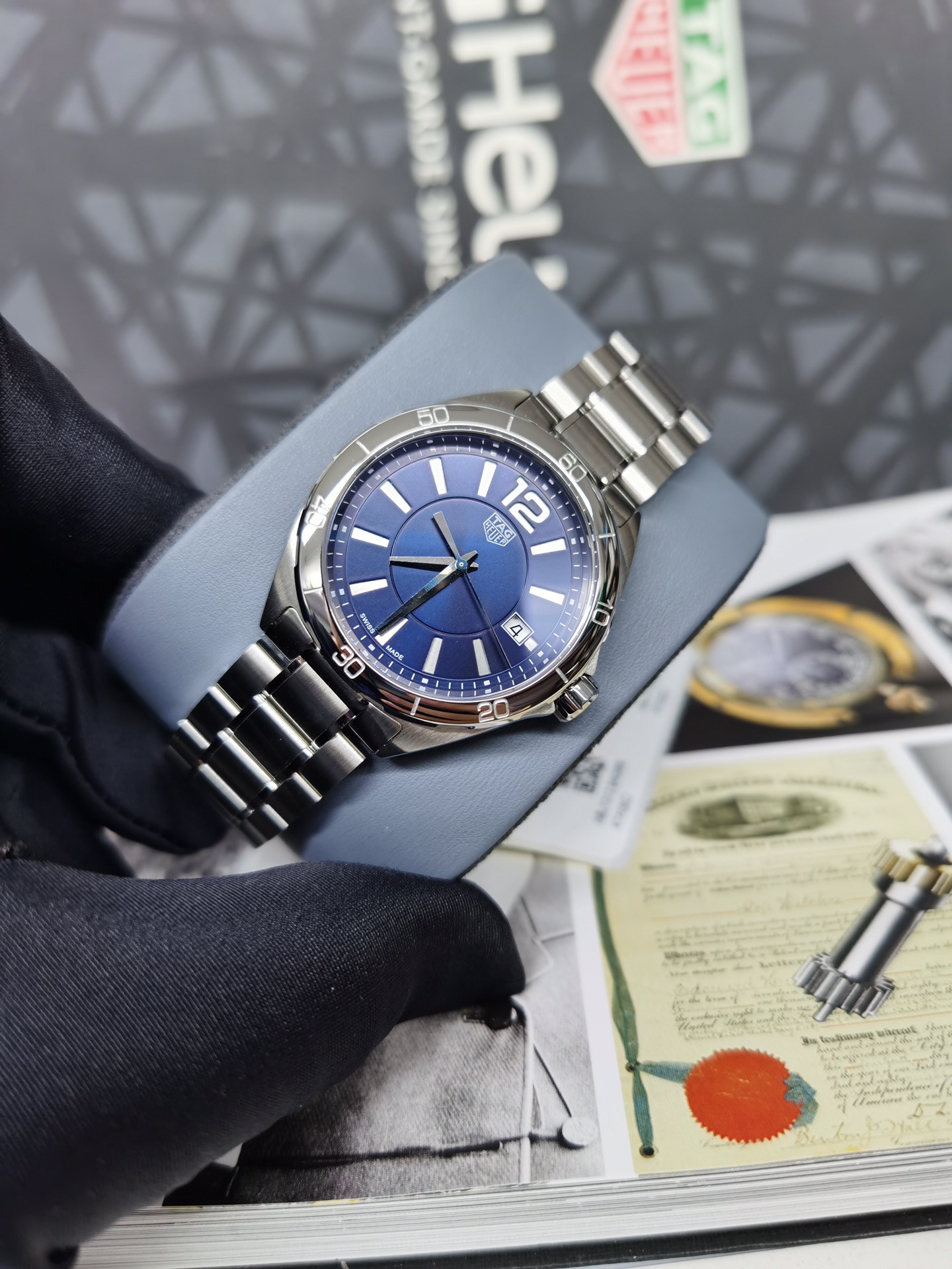 TAG Heuer Formula 1 Blue Dial Stainless Steel Quartz 35mm Watch view 3