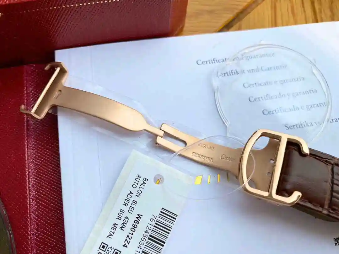 General Watches Cartier Watch Men's Watch Paired with Original Fully Automatic Mechanical Movement Top Grade 316 Precision Steel Case with Mineral Super Strong Mirror Diameter 40mm KK03050 view 2