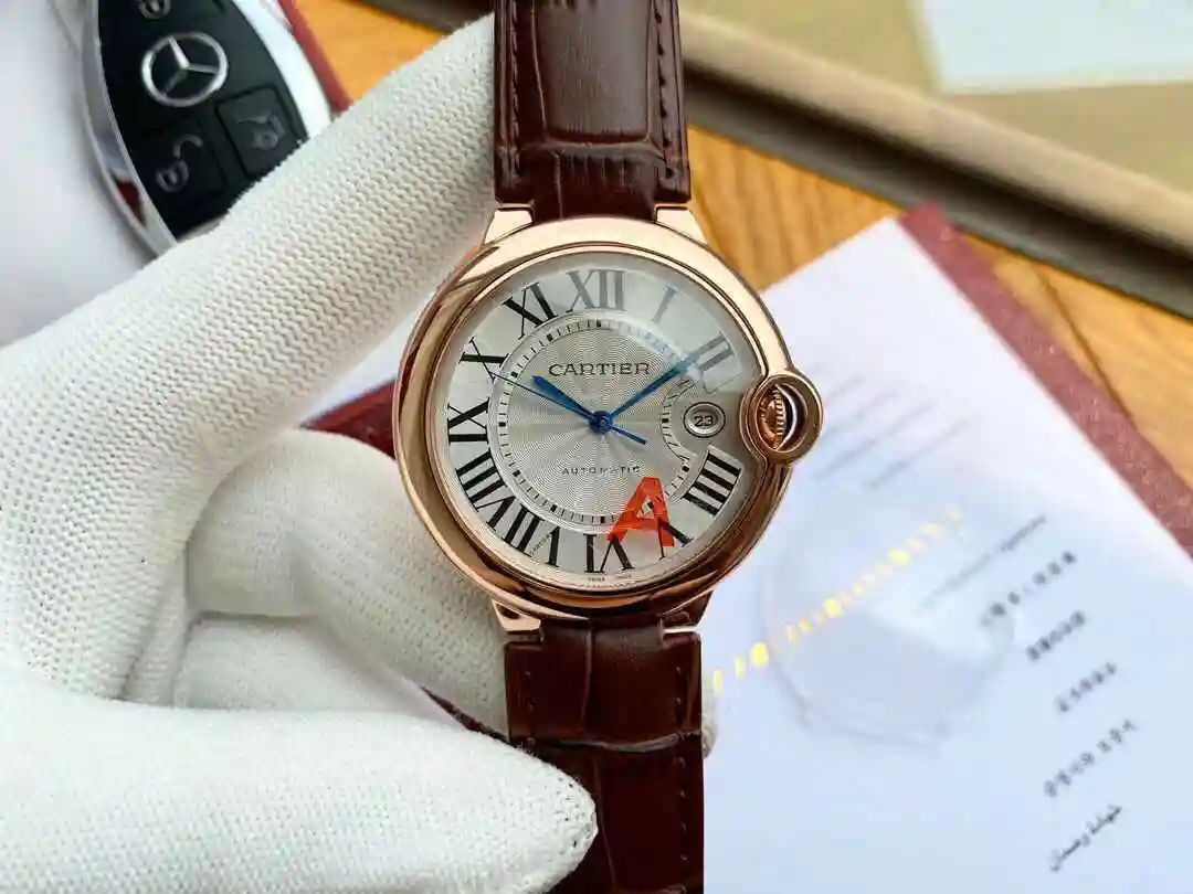 General Watches Cartier Watch Men's Watch Paired with Original Fully Automatic Mechanical Movement Top Grade 316 Precision Steel Case with Mineral Super Strong Mirror Diameter 40mm KK03050 view 9