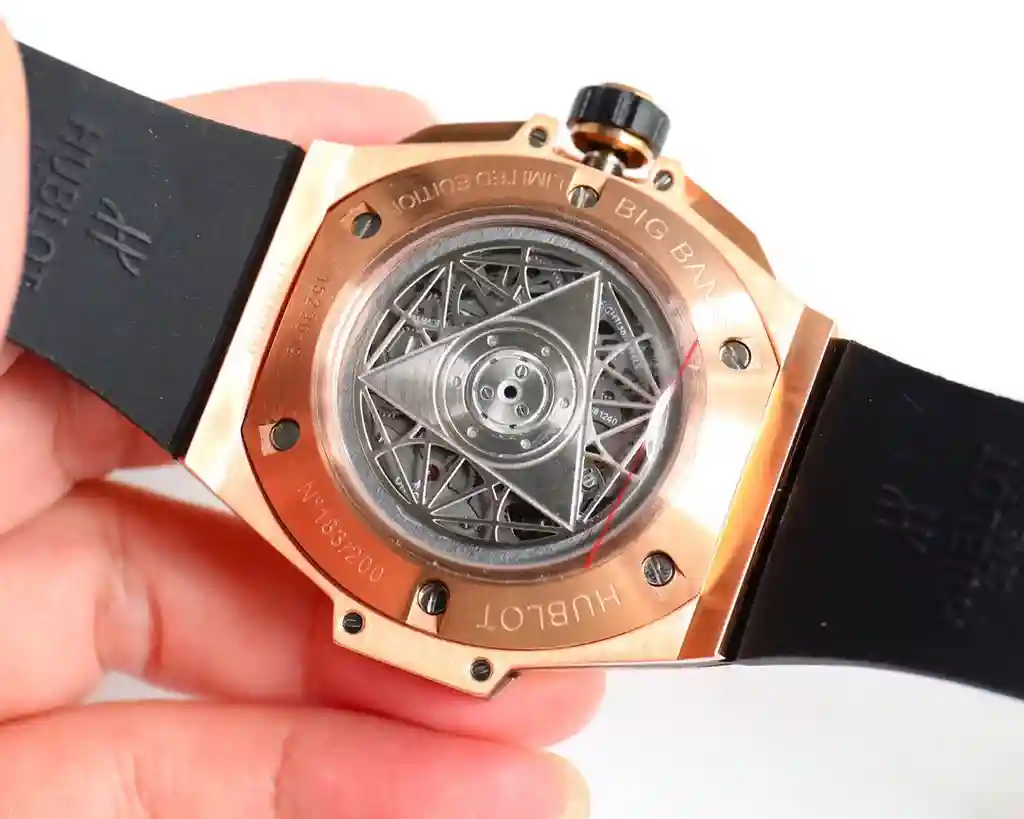 General Watches Hublot watch men's watch with original fully automatic mechanical movement top 316 stainless steel case strap mineral super mirror diameter 45mm KK012500 view 3