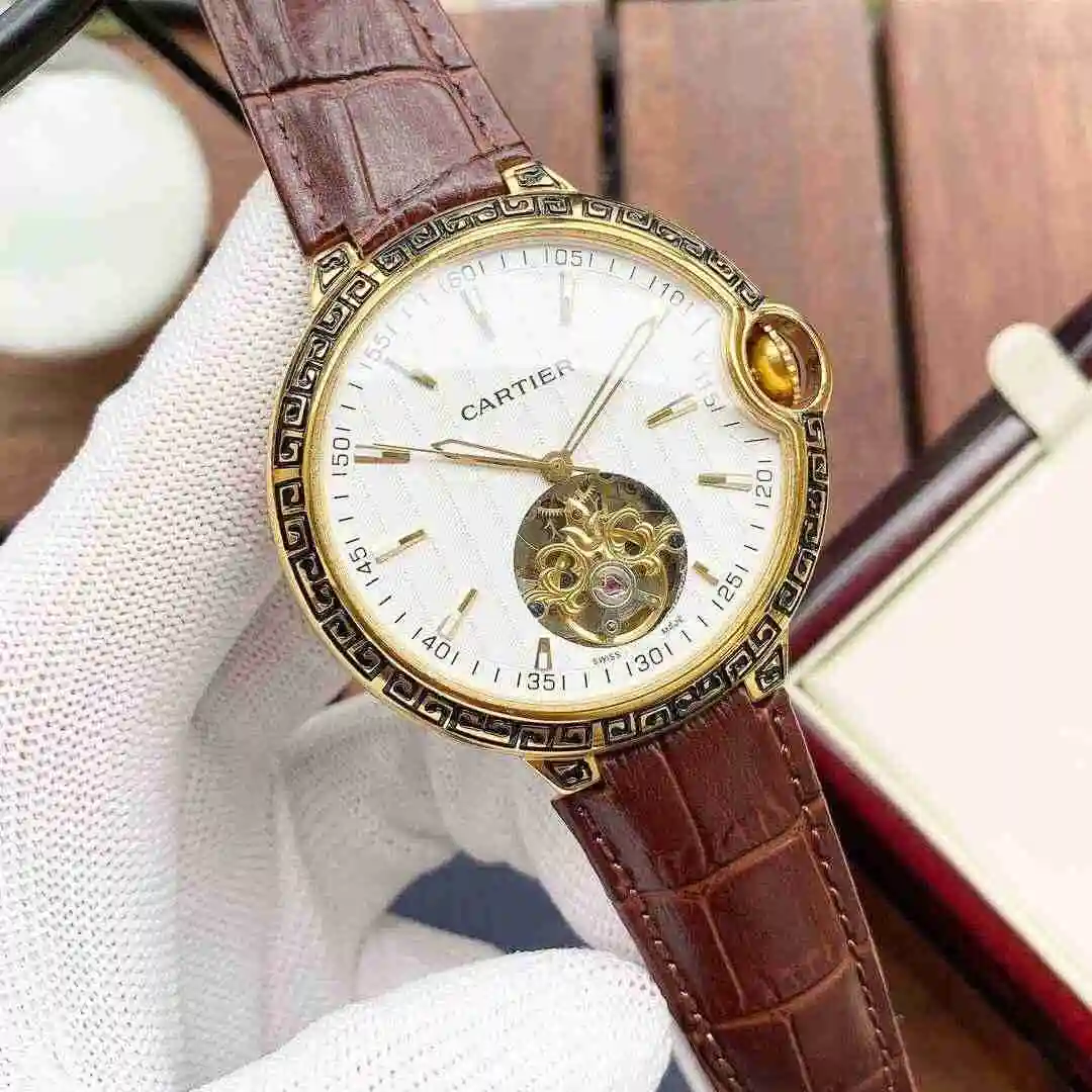 General Watches Cartier Watch Men's Watch Paired with Original Fully Automatic Mechanical Movement Top Grade 316 Precision Steel Case with Mineral Super Strong Mirror Diameter 44mm KK05650 1 view 7