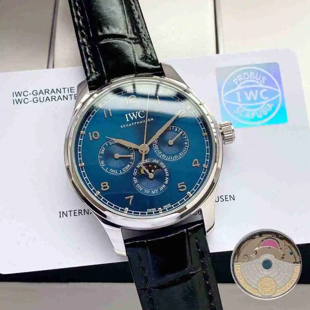 General Watches IWC Wanguo Watch Men's Watch Paired with Original Fully Automatic Mechanical Movement Top Grade 316 Precision Steel Case with Mineral Super Strong Mirror Diameter 40mm KK04300 1 view 8