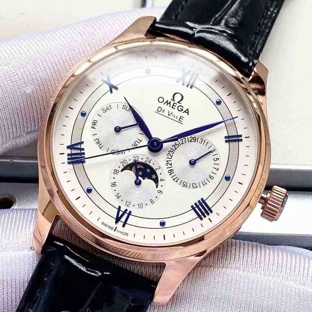 General Watches Omega Watch Men's Watch Paired with Original Fully Automatic Mechanical Movement Top Grade 316 Precision Steel Case with Mineral Super Strong Mirror Diameter 40mm KK04850 2 view 5