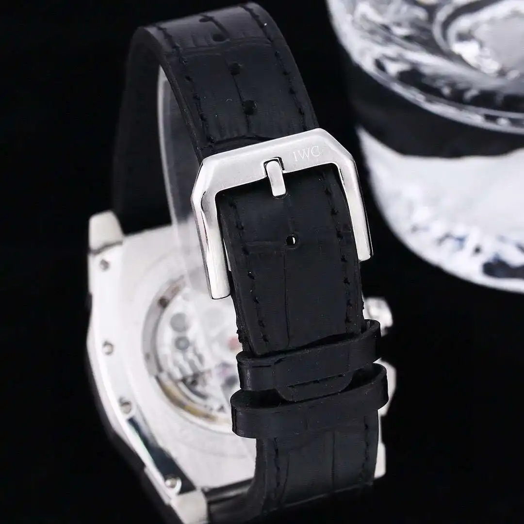 General Watches IWC men's watch with original fully automatic mechanical movement, top 316 stainless steel case and strap, mineral super mirror, diameter 43mm KK08500 2 view 2
