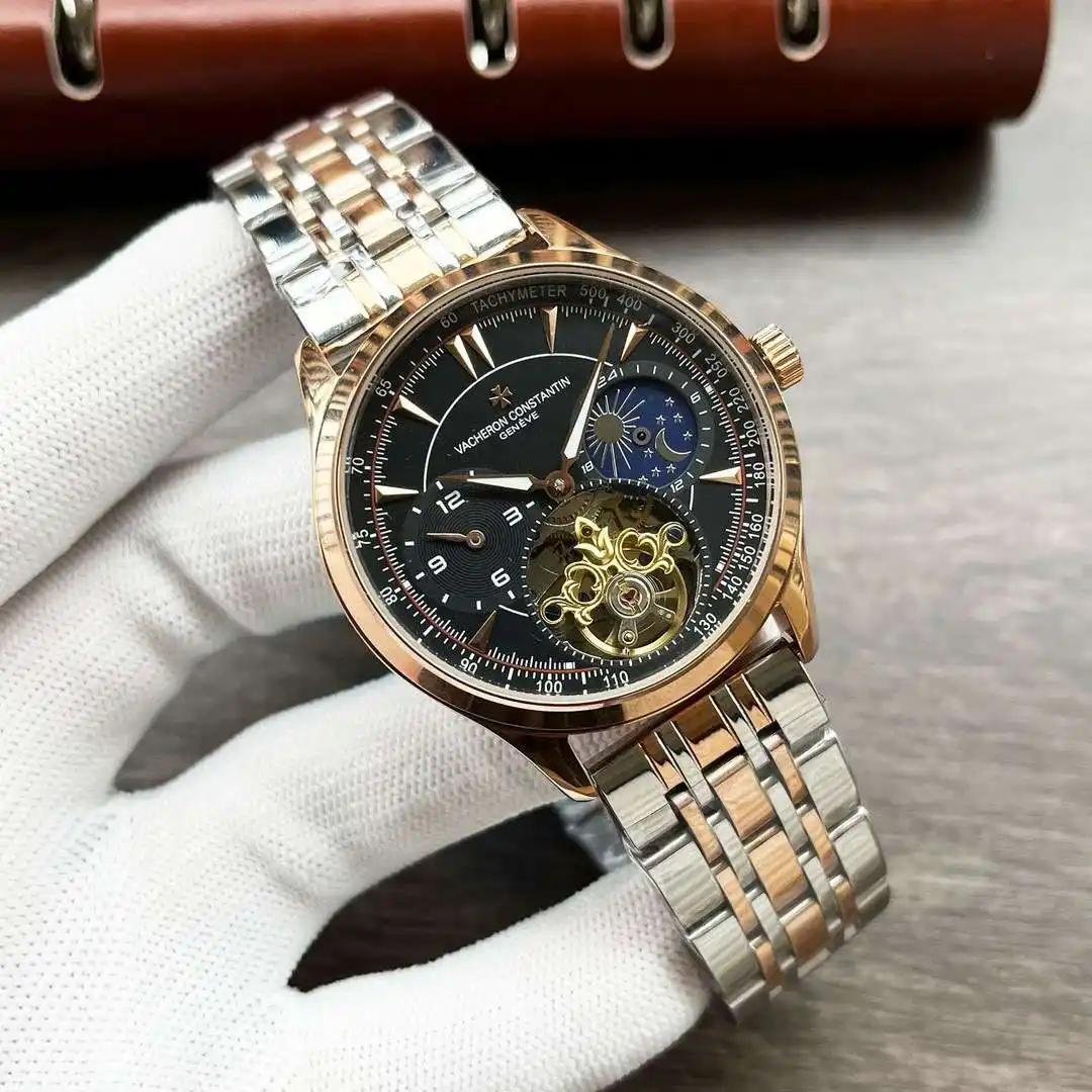 General Watches Vacheron Constantin Watch Jiang@Dun men's watch with original fully automatic mechanical movement, top-grade 316 stainless steel case and strap, mineral super mirror, diameter 42mm KK04050 2 view 8