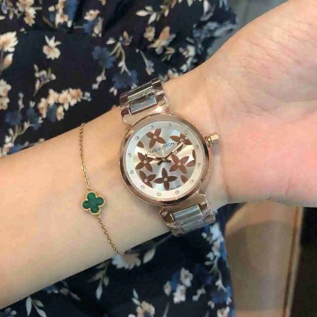General Watches LV watch for women with original fully automatic mechanical movement, top grade 316 precision steel case with mineral super strong mirror diameter 33mm KK02550 view 4