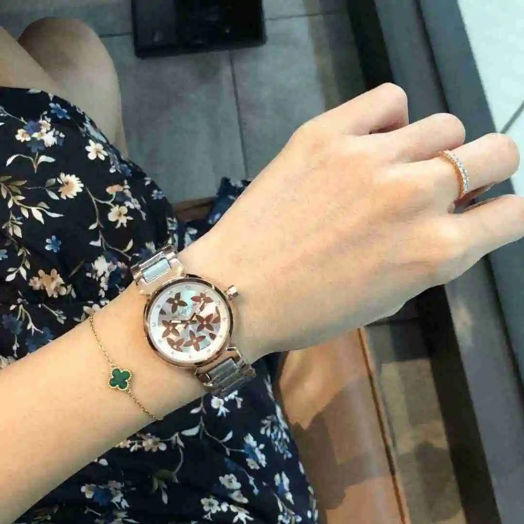 General Watches LV watch for women with original fully automatic mechanical movement, top grade 316 precision steel case with mineral super strong mirror diameter 33mm KK02550 view 5
