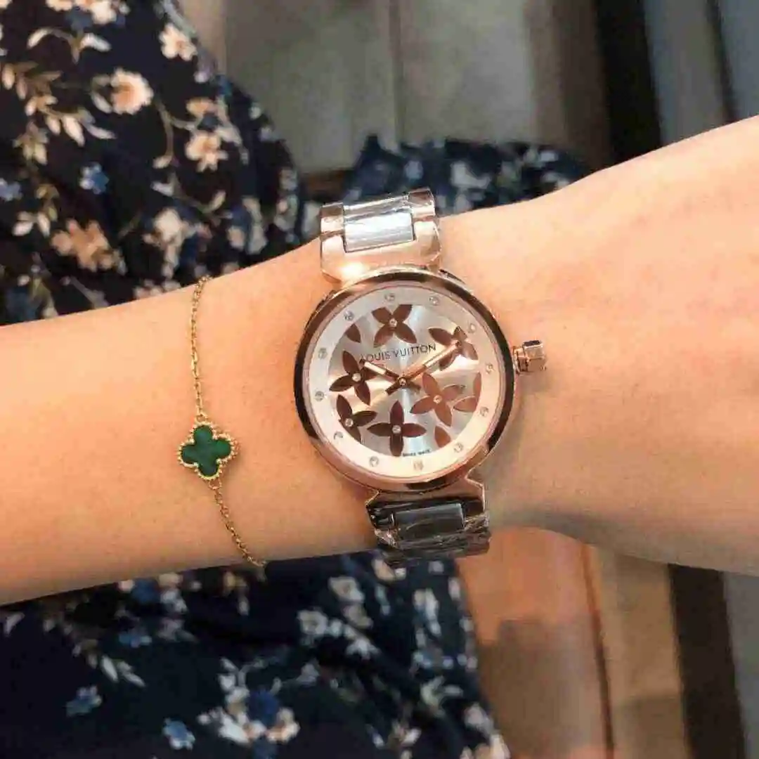 General Watches LV watch for women with original fully automatic mechanical movement, top grade 316 precision steel case with mineral super strong mirror diameter 33mm KK02550 view 6