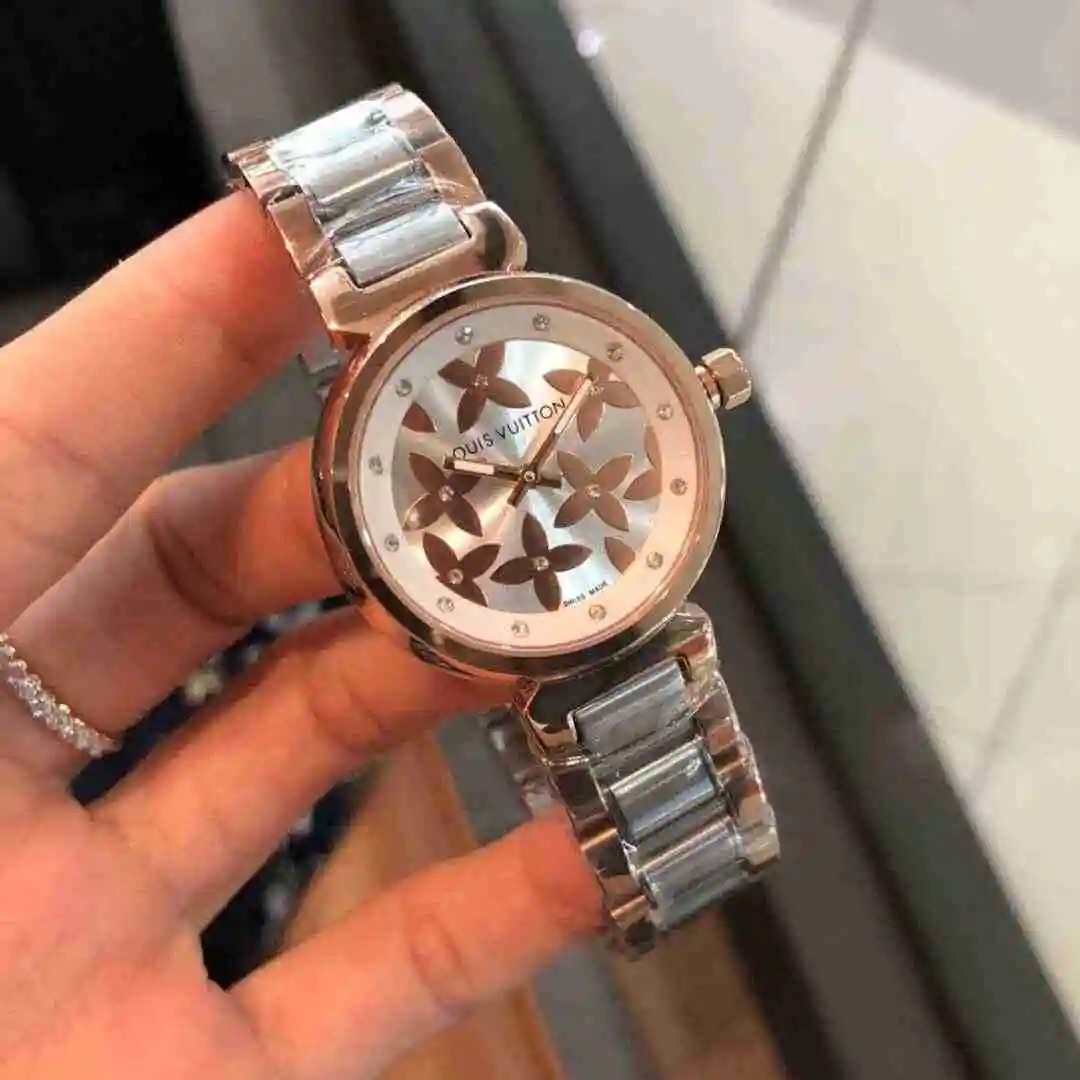 General Watches LV watch for women with original fully automatic mechanical movement, top grade 316 precision steel case with mineral super strong mirror diameter 33mm KK02550 view 8