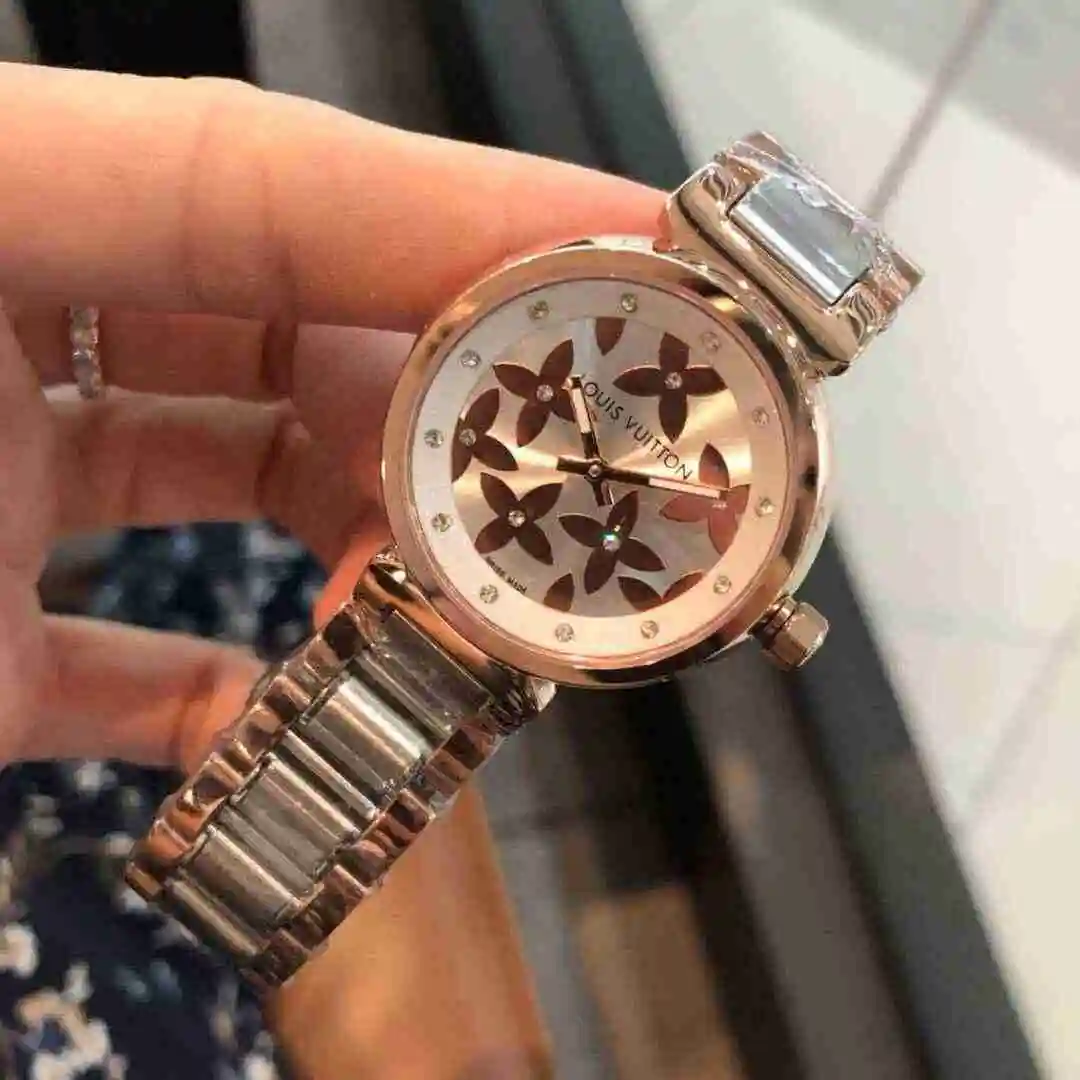 General Watches LV watch for women with original fully automatic mechanical movement, top grade 316 precision steel case with mineral super strong mirror diameter 33mm KK02550 view 9