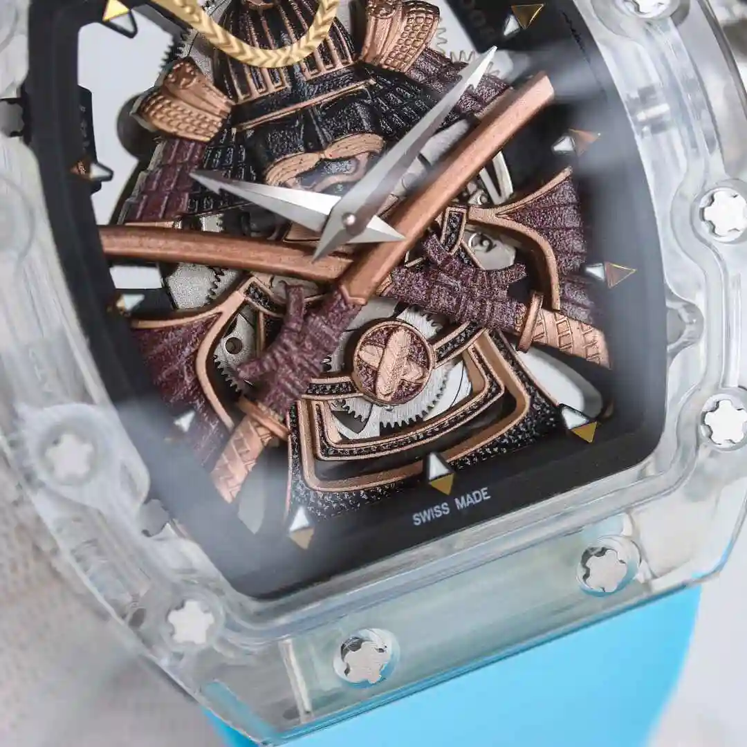 General Watches Richard Mille Richard Miller Watch Men's Watch Paired with Original Fully Automatic Mechanical Movement Top Grade 316 Precision Steel Case with Mineral Super Strong Mirror Diameter 47mm kk view 4