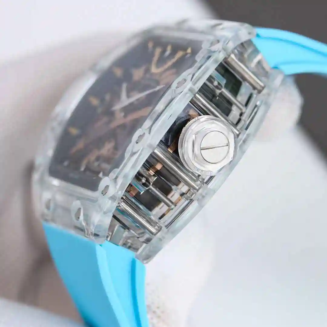 General Watches Richard Mille Richard Miller Watch Men's Watch Paired with Original Fully Automatic Mechanical Movement Top Grade 316 Precision Steel Case with Mineral Super Strong Mirror Diameter 47mm kk view 7