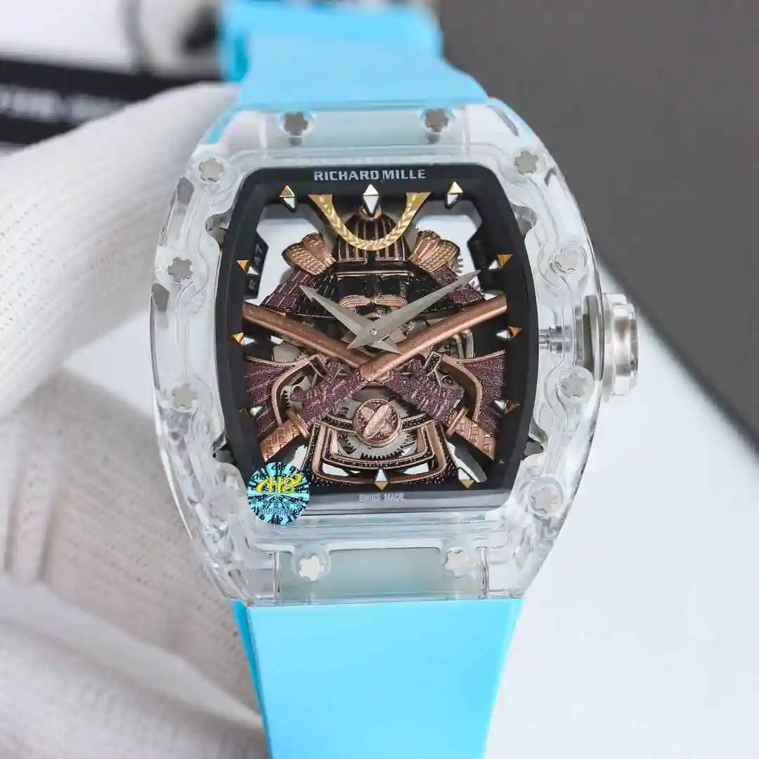 General Watches Richard Mille Richard Miller Watch Men's Watch Paired with Original Fully Automatic Mechanical Movement Top Grade 316 Precision Steel Case with Mineral Super Strong Mirror Diameter 47mm kk view 8