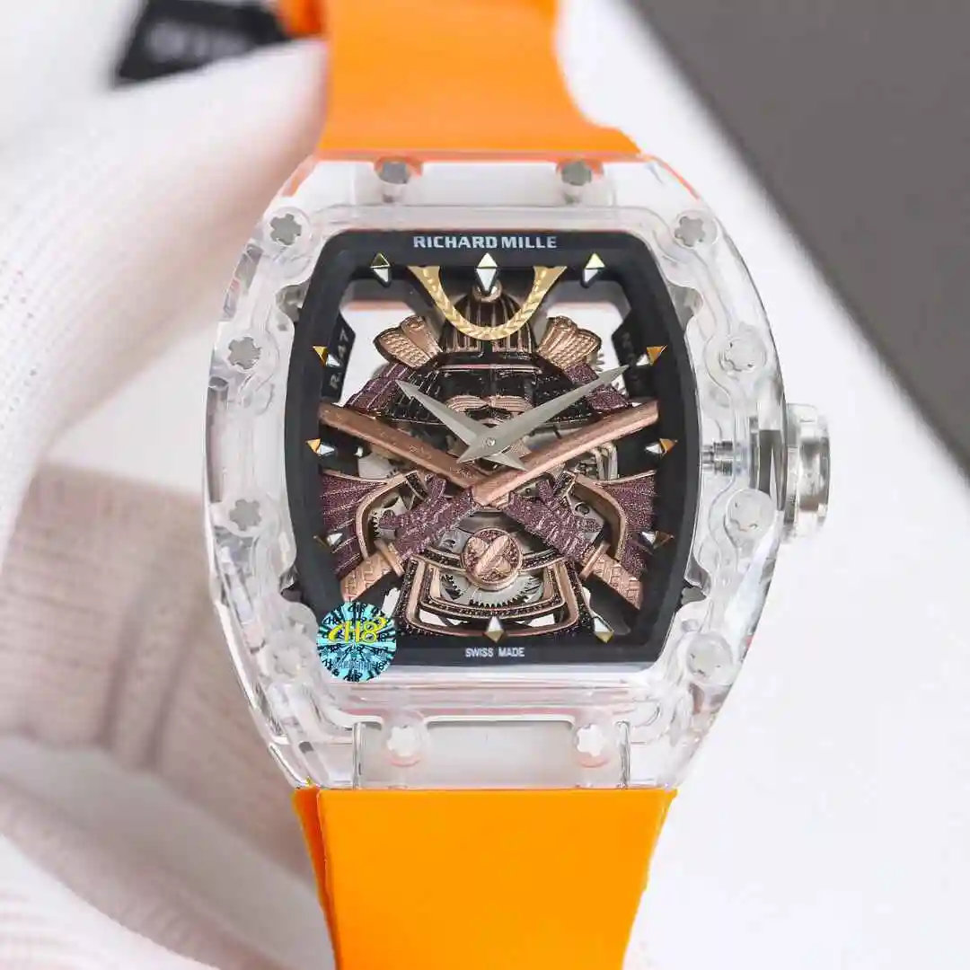 General Watches Richard Mille Richard Miller Watch Men's Watch Paired with Original Fully Automatic Mechanical Movement Top Grade 316 Precision Steel Case with Mineral Super Strong Mirror Diameter 47mm kk view 9
