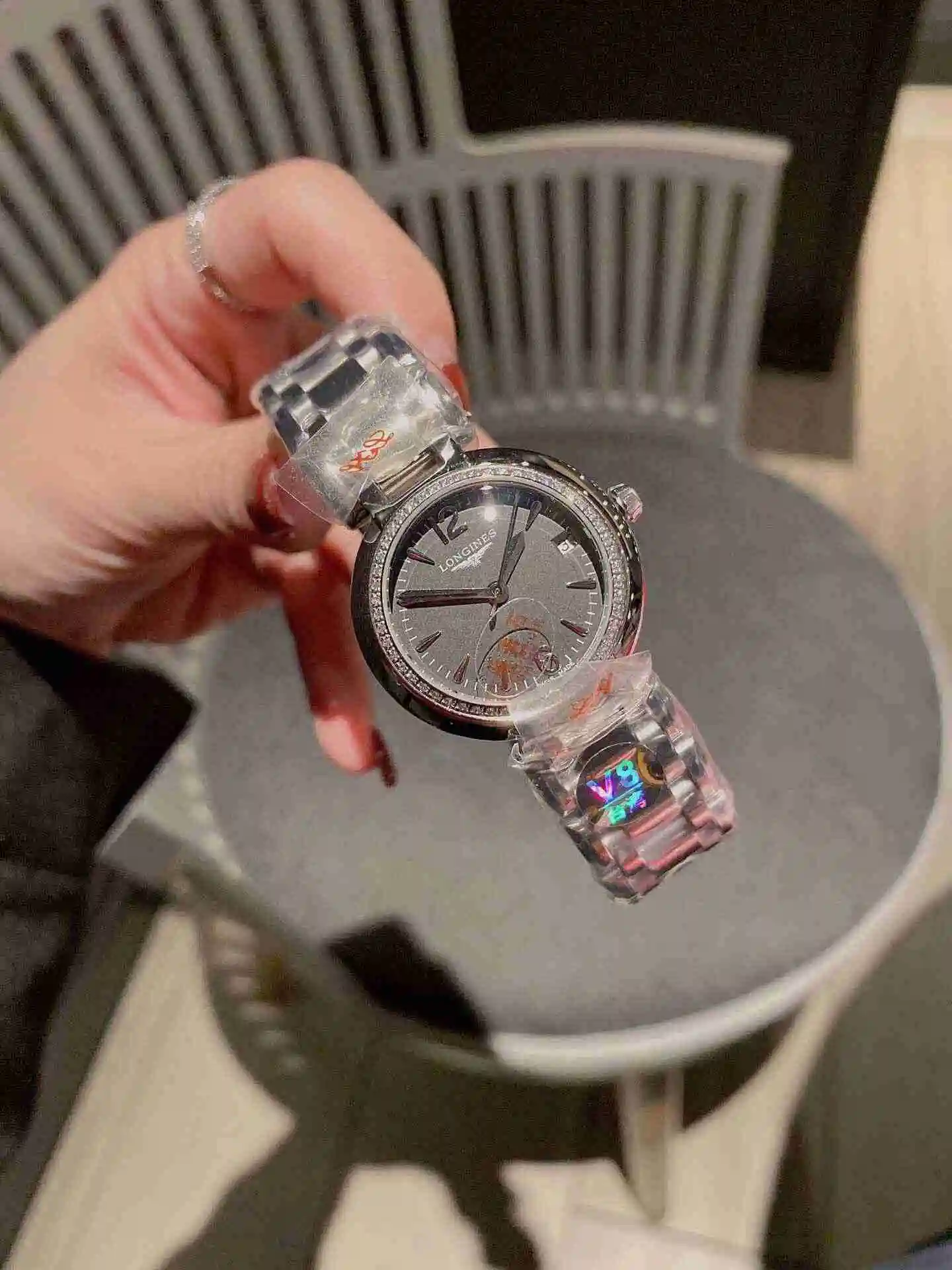 General Watches Longines Watch Women's Watch Paired with Original Fully Automatic Mechanical Movement Top grade 316 Precision Steel Case with Mineral Super Strong Mirror Diameter 30mm KK02450 view 3