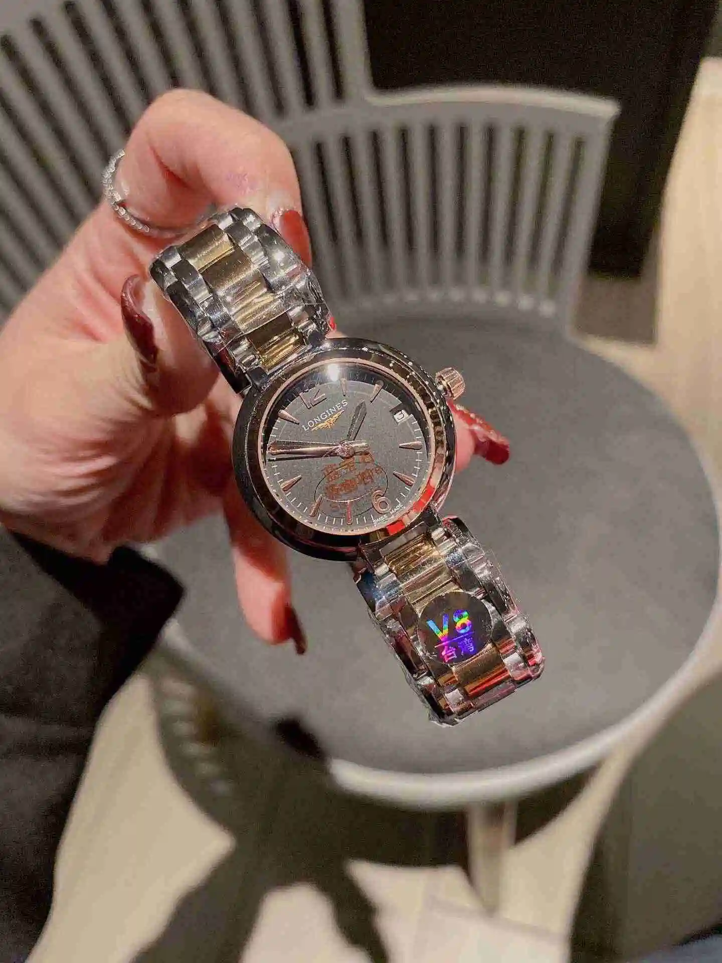 General Watches Longines Watch Women's Watch Paired with Original Fully Automatic Mechanical Movement Top grade 316 Precision Steel Case with Mineral Super Strong Mirror Diameter 30mm KK02450 view 4