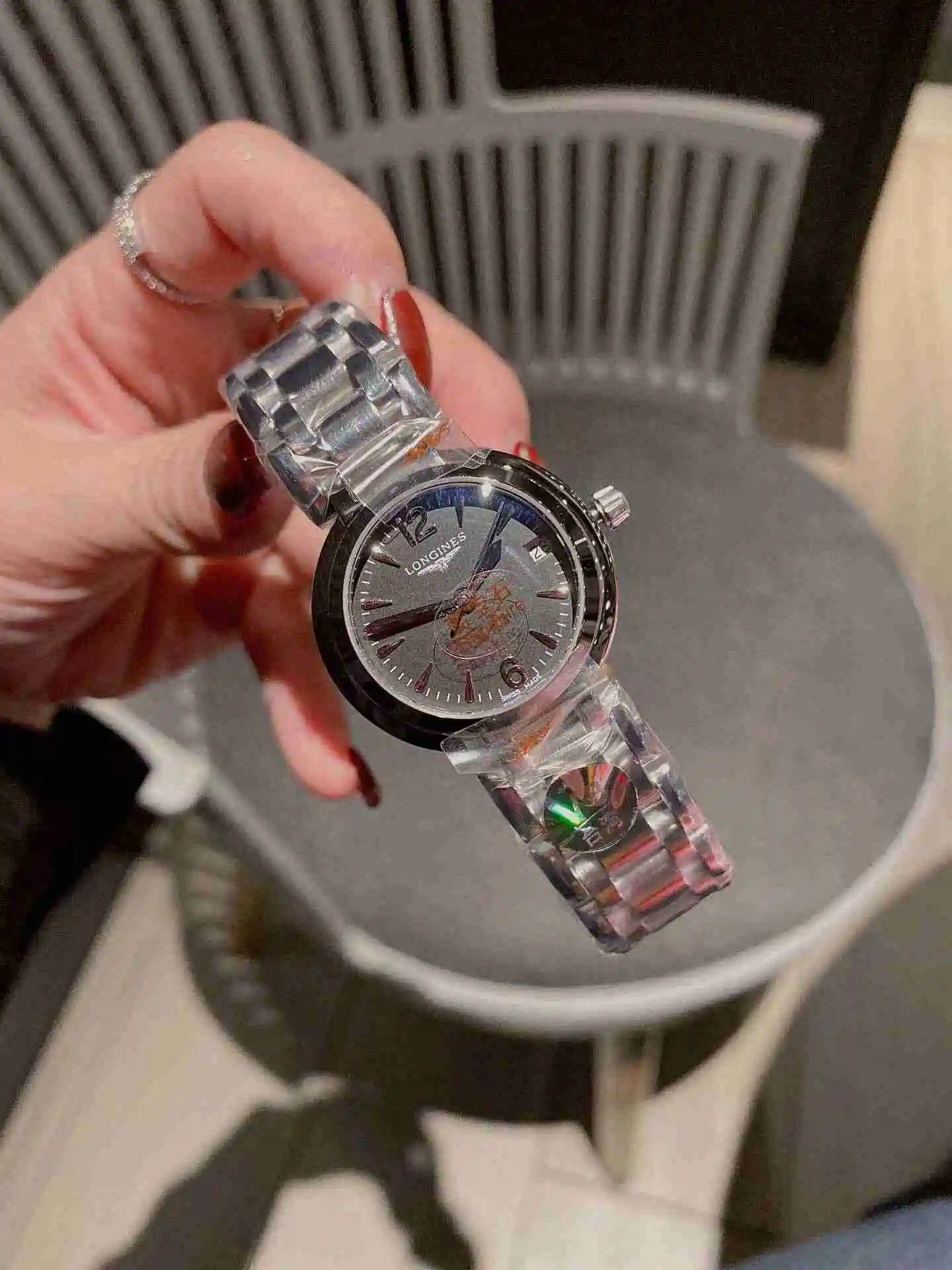 General Watches Longines Watch Women's Watch Paired with Original Fully Automatic Mechanical Movement Top grade 316 Precision Steel Case with Mineral Super Strong Mirror Diameter 30mm KK02450 view 6