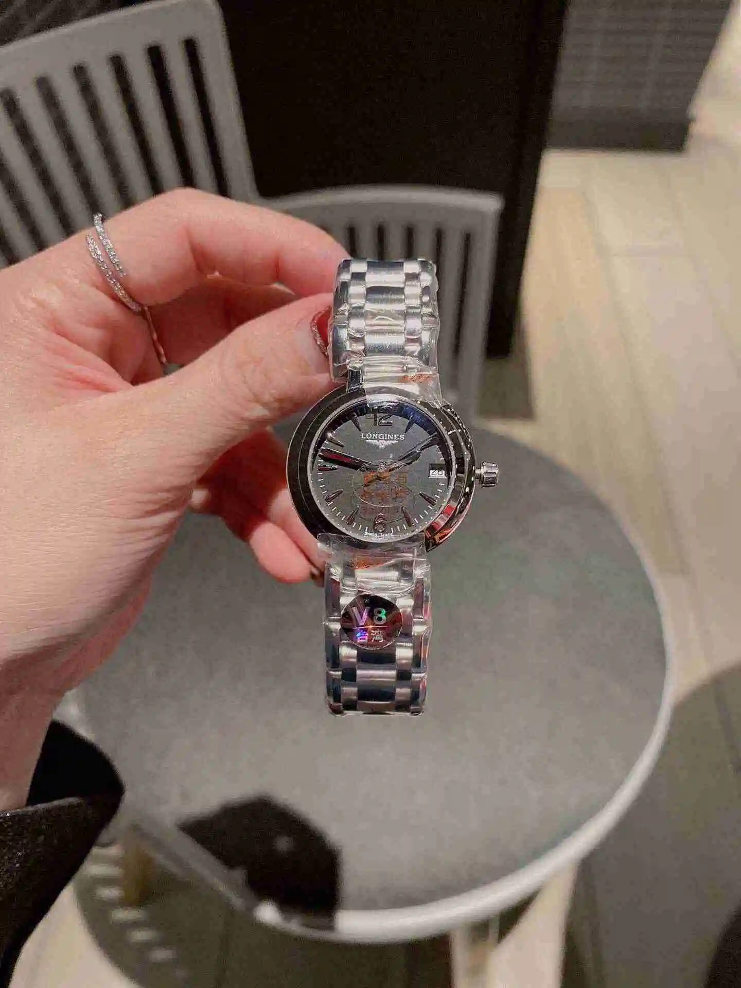 General Watches Longines Watch Women's Watch Paired with Original Fully Automatic Mechanical Movement Top grade 316 Precision Steel Case with Mineral Super Strong Mirror Diameter 30mm KK02450 view 7