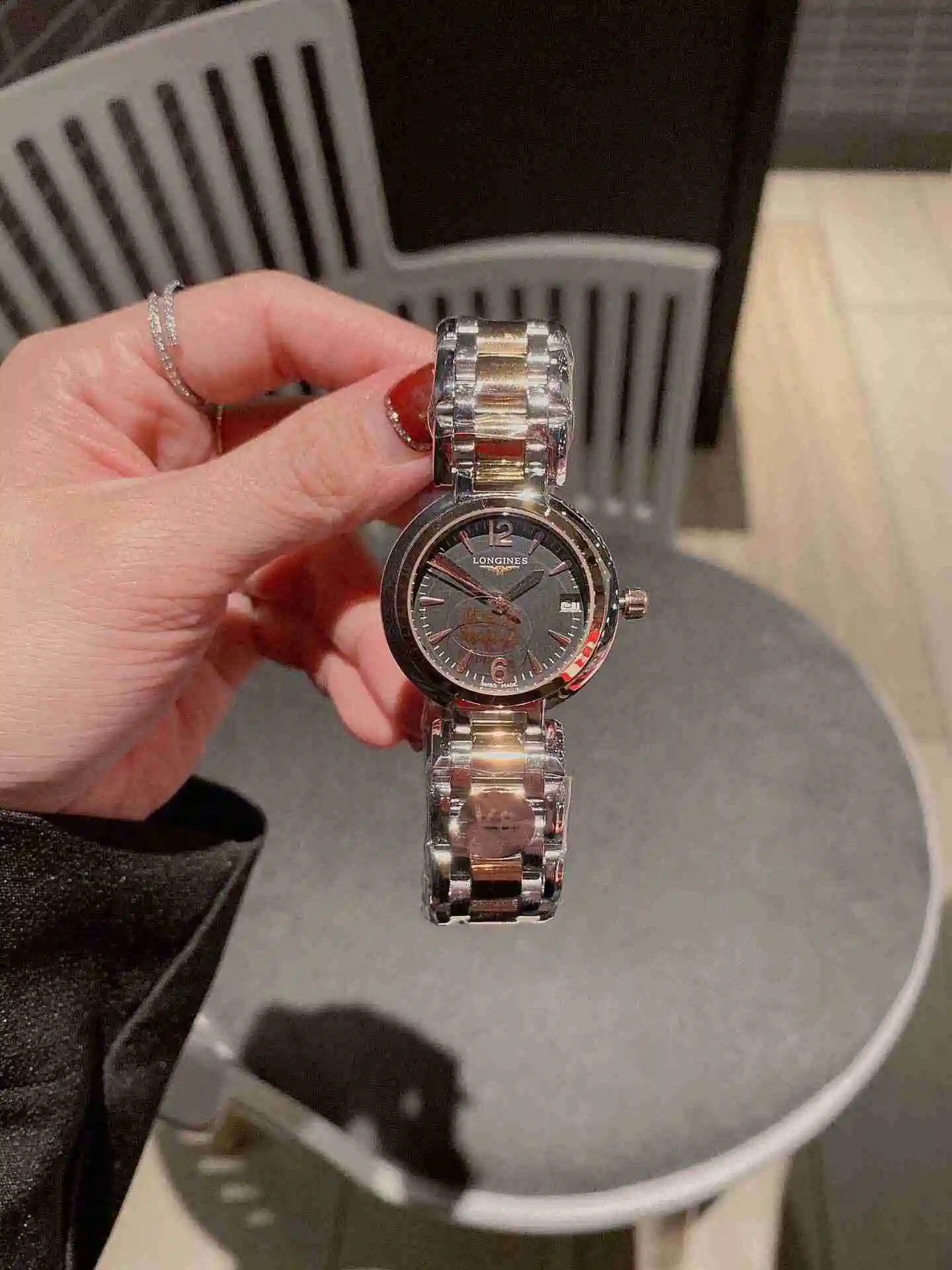 General Watches Longines Watch Women's Watch Paired with Original Fully Automatic Mechanical Movement Top grade 316 Precision Steel Case with Mineral Super Strong Mirror Diameter 30mm KK02450 view 9