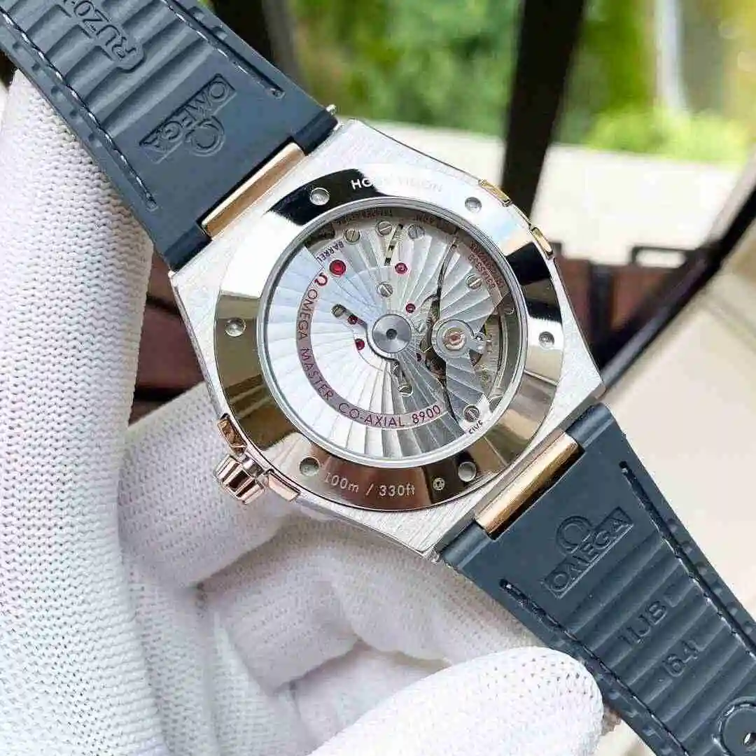 General Watches Omega Watch Men's Watch Paired with Original Fully Automatic Mechanical Movement Top Grade 316 Precision Steel Case with Mineral Super Strong Mirror Diameter 41mm KK06350 view 3